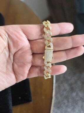 Pulsera Unisex Oro Laminado 14k